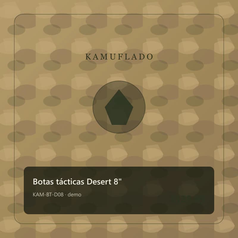 Botas tácticas Desert 8" - Imagen 1
