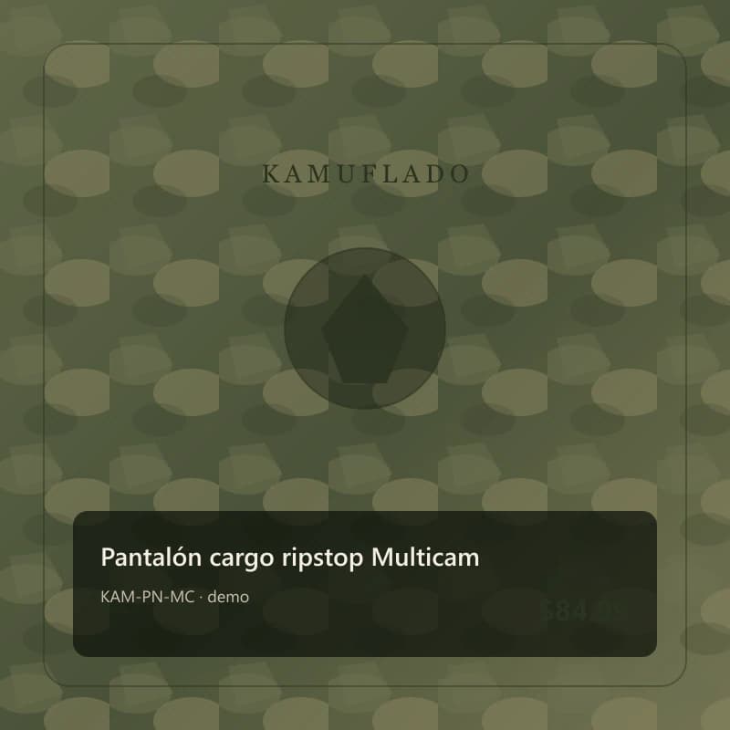 Pantalón cargo ripstop Multicam - Imagen 1
