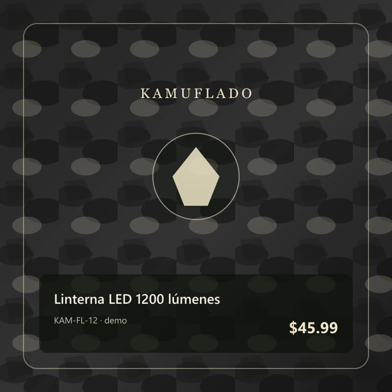 Linterna LED 1200 lúmenes